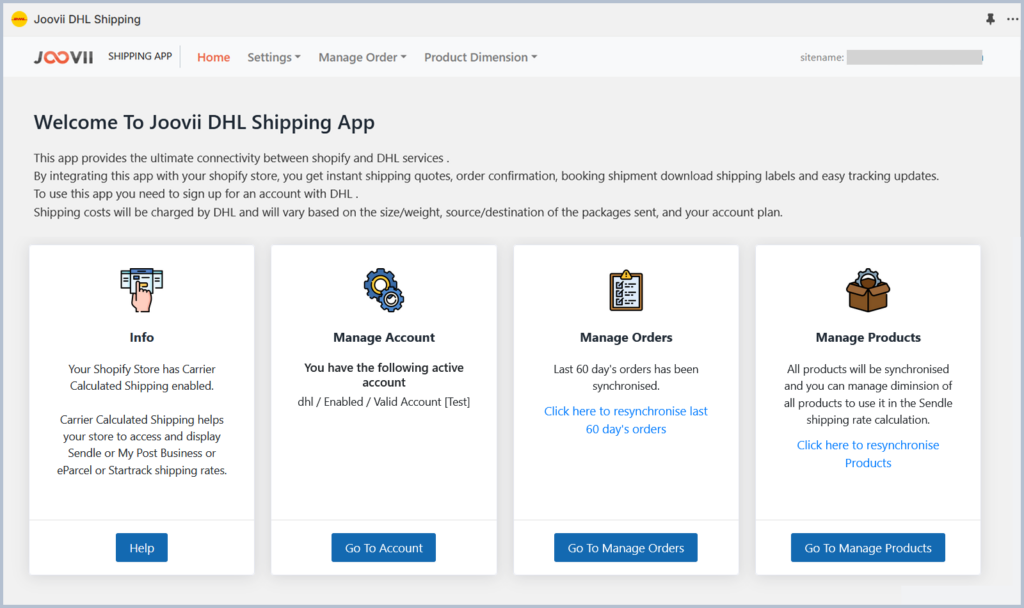 DHL Joovii Shipping App for Shopify