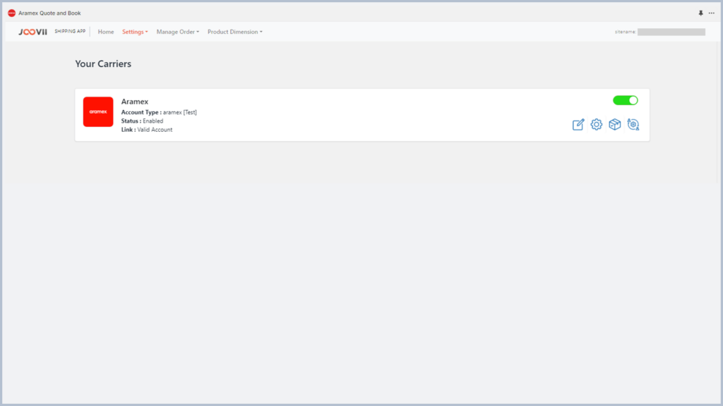 Joovii Aramex Shipping App