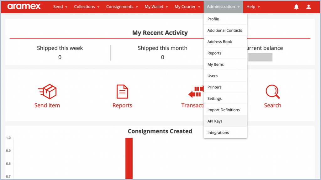 Aramax Connect Shipping