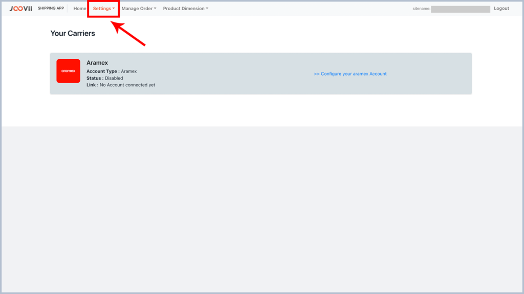 Aramax Joovii Shipping App