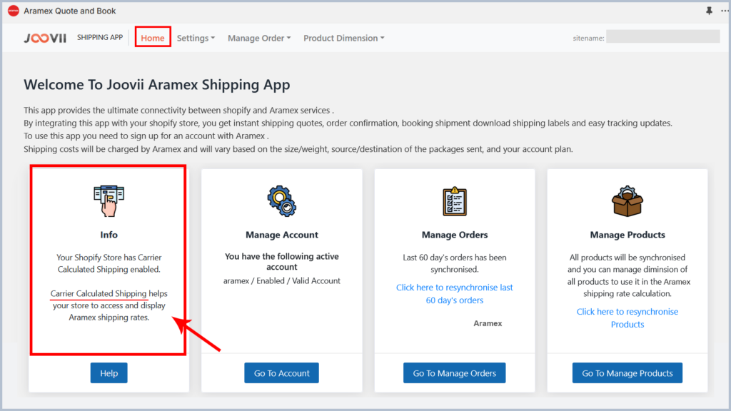 Aramax and Shopify Carrier Calculated Shipping