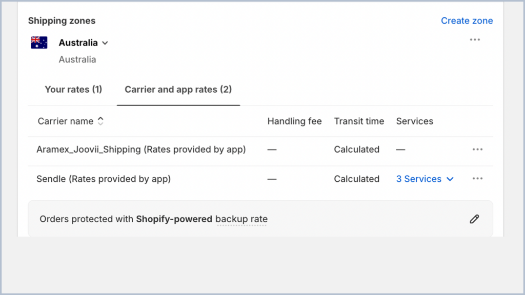 Shipping and Delivery Zones in Joovii Aramex