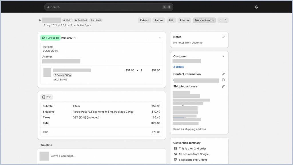 Aramax App by Joovii