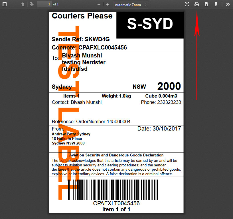 Examen album tolerance Ikke moderigtigt How to print Shipping Label in Magento – Joovii